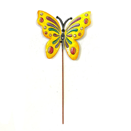 Yellow Butterfly Garden Stake