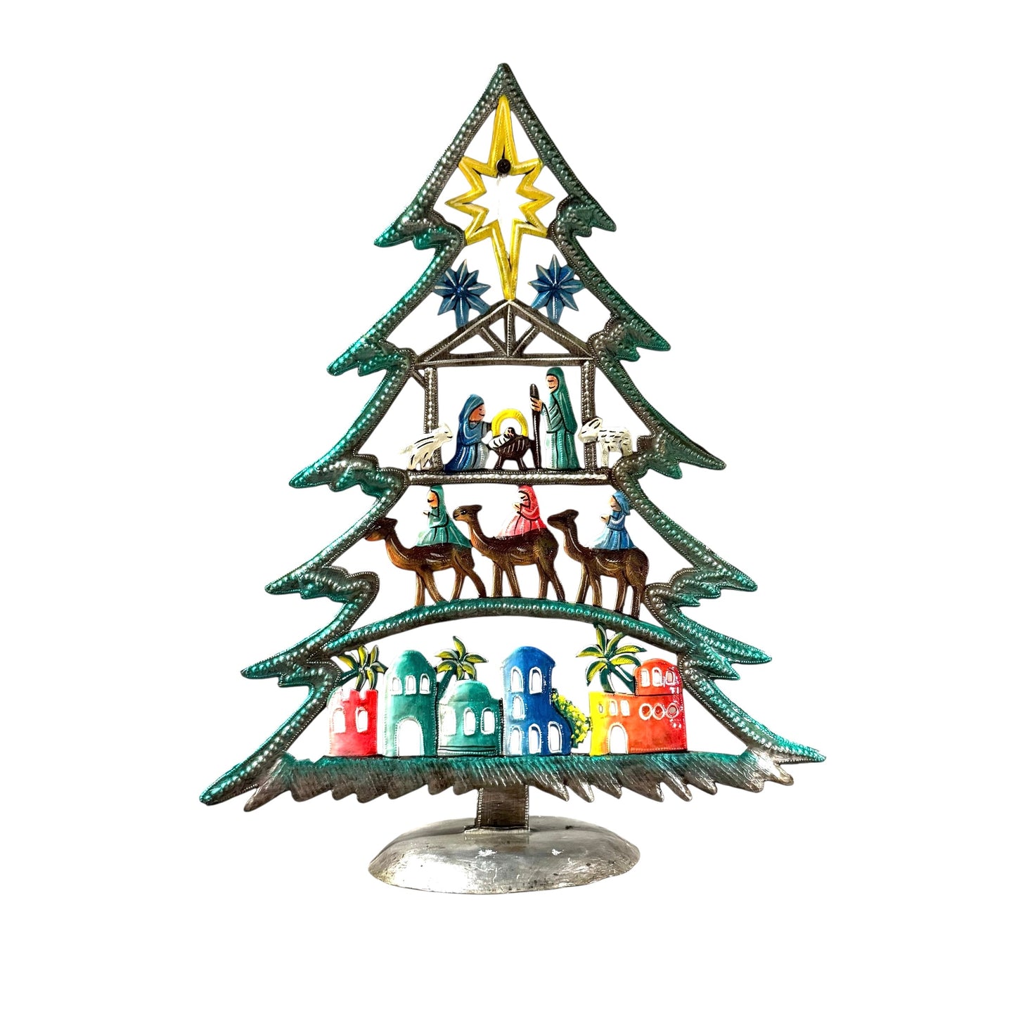 Standing Christmas Tree Nativity