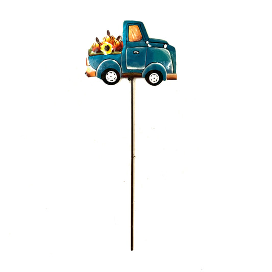 Harvest Truck Garden Stake