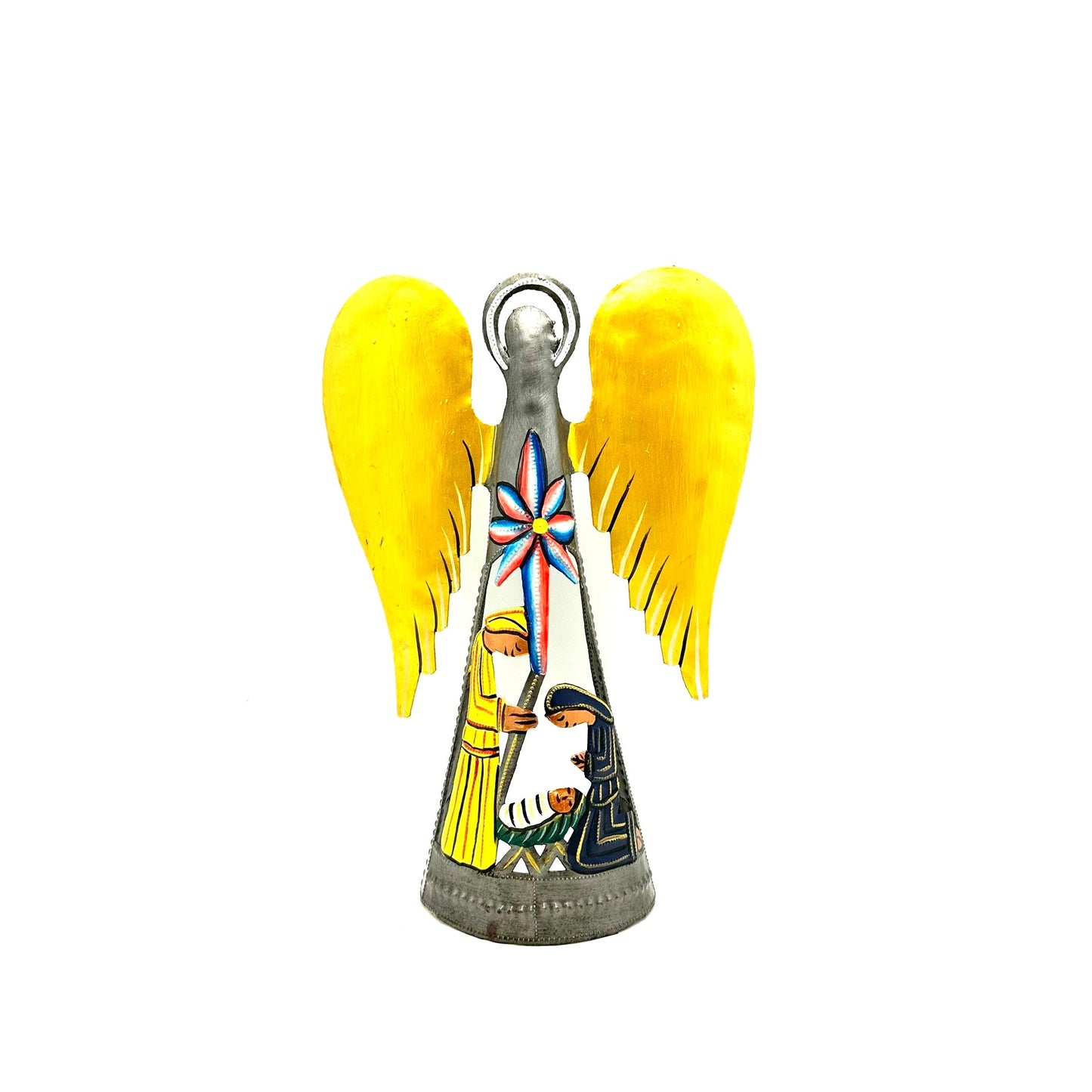 Nativity Angel- Gold/ Multicolor