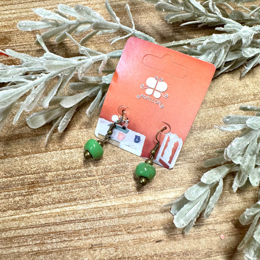 Simple Ceramic Earring- Mint