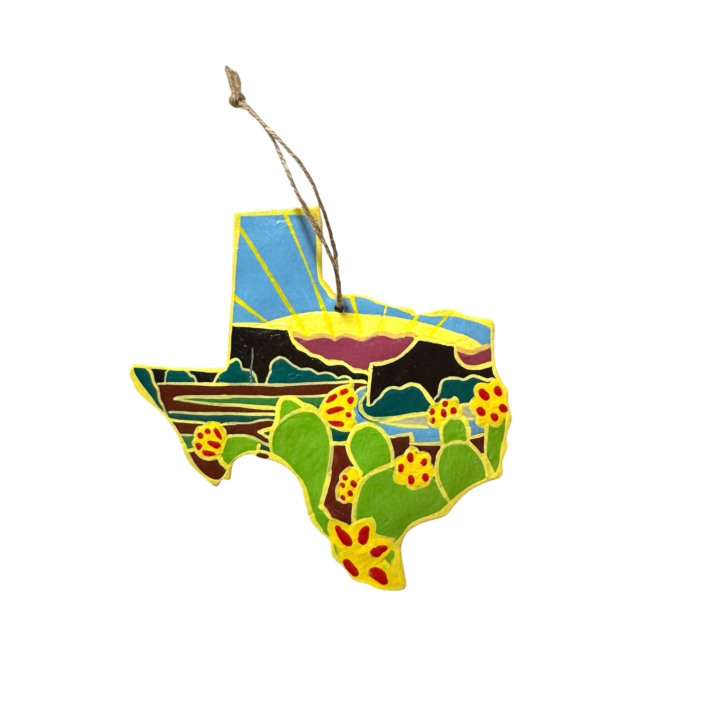 State of Texas Ornament- Painted