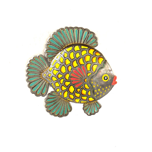Medium Orilien Fish- Yellow & Blue