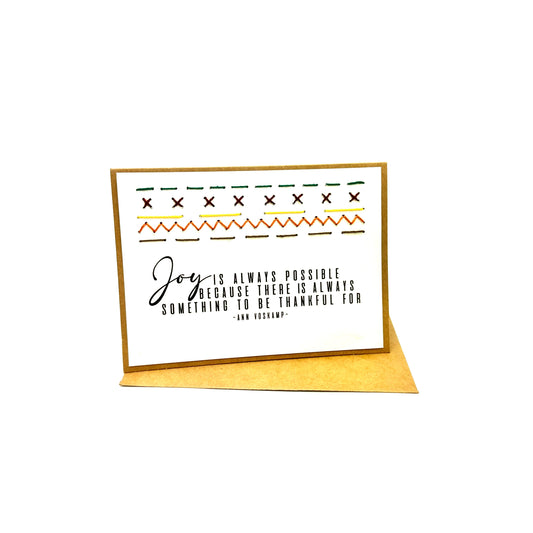 Rosie's Handmade Cards- Joy is Possible