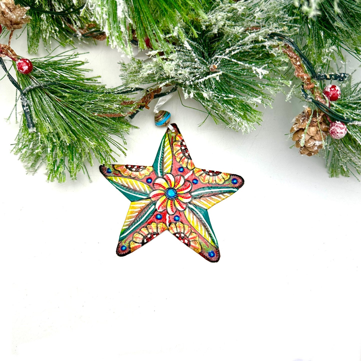 Floral Star Ornament