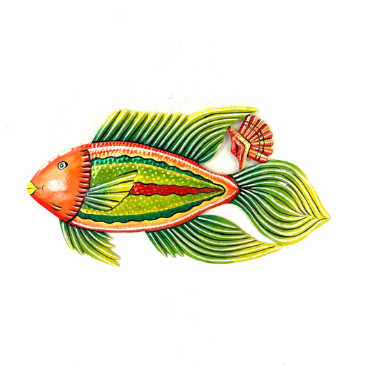 Swishy Fish- Orange/ Green