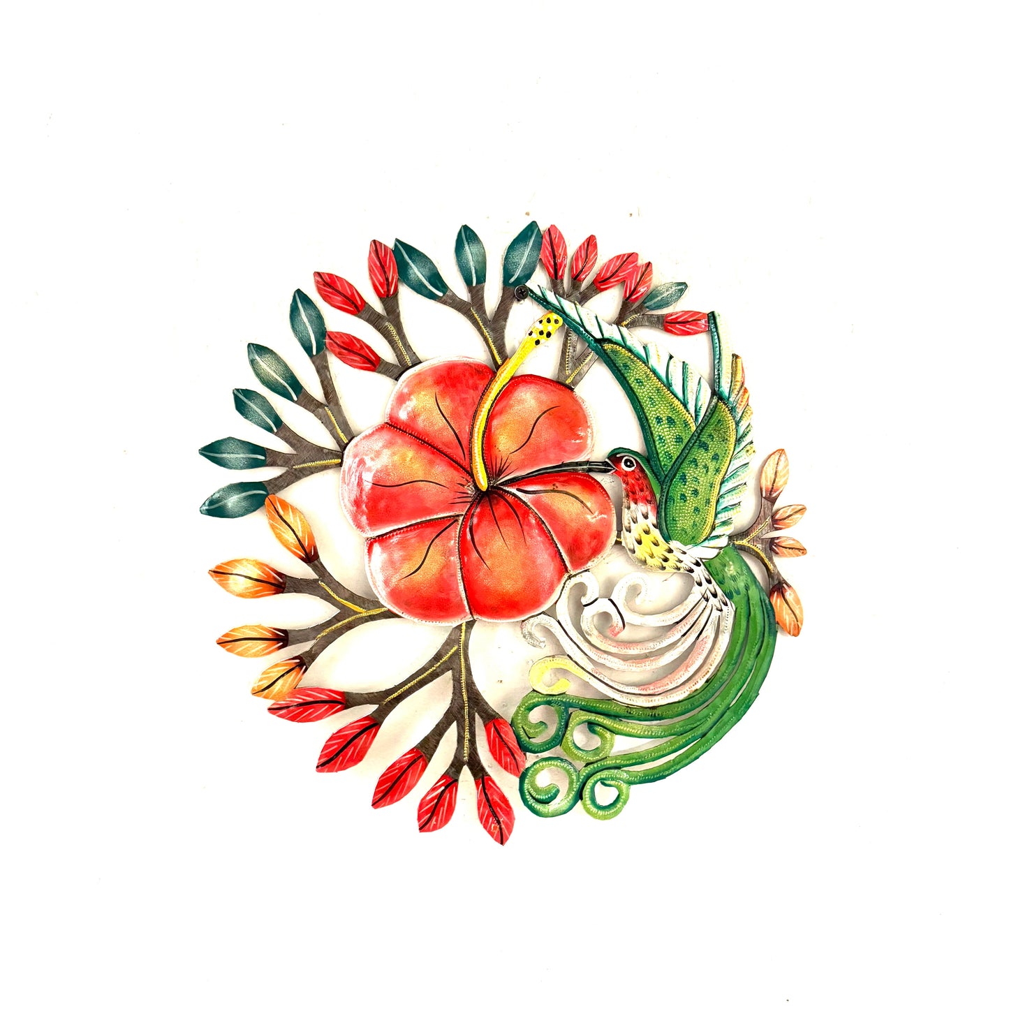 Medium Hibiscus and Hummingbirds