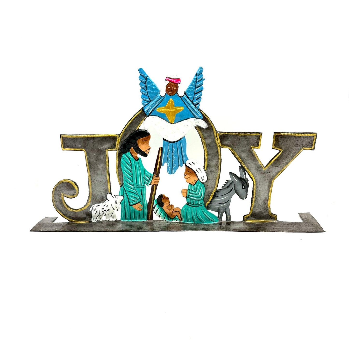 Joy Nativity- Painted