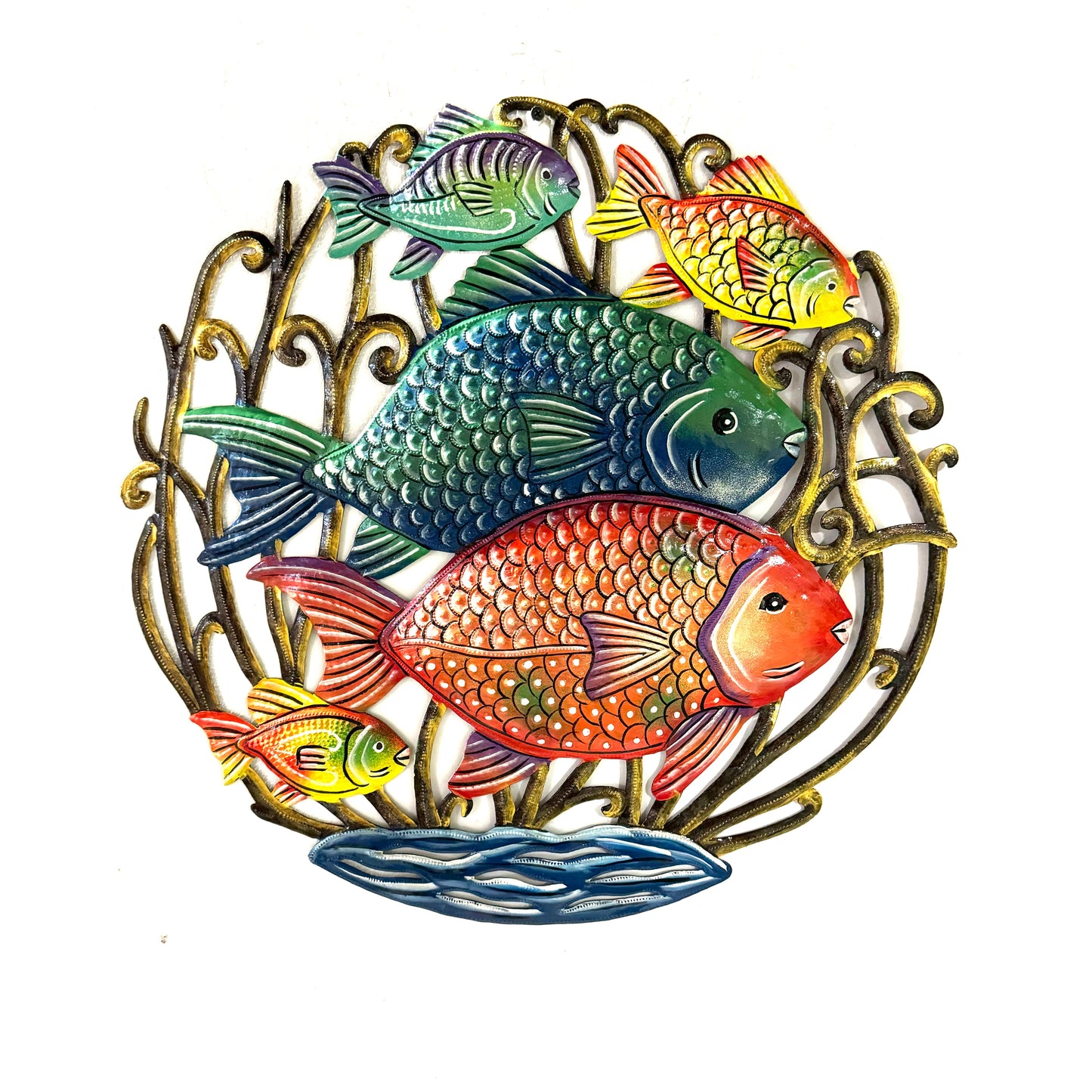 Colorful Fish Round