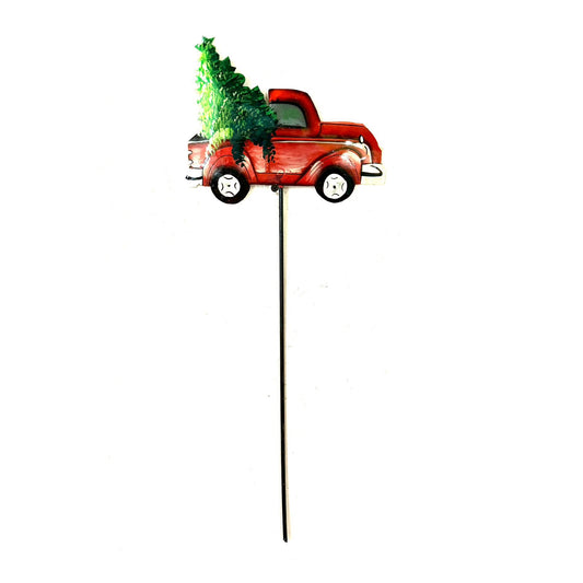 Christmas Truck Garden Stake