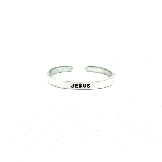 Inspirational Aluminum Cuff- Jesus
