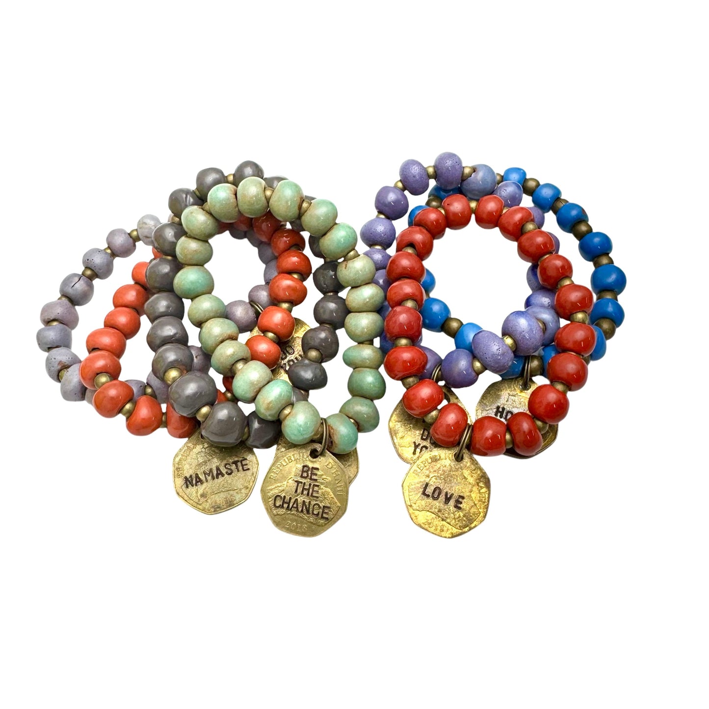 Coin Charm Bracelets (10 Pack)