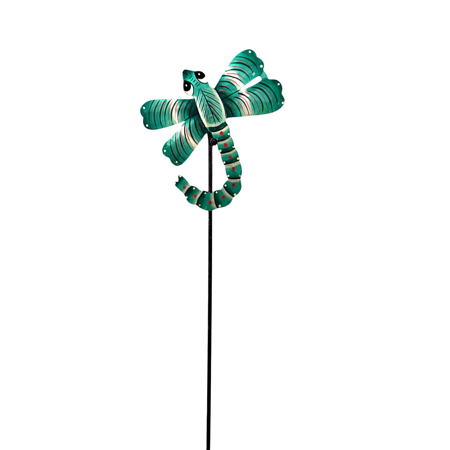 Little Teal Dragonfly Garden Stake