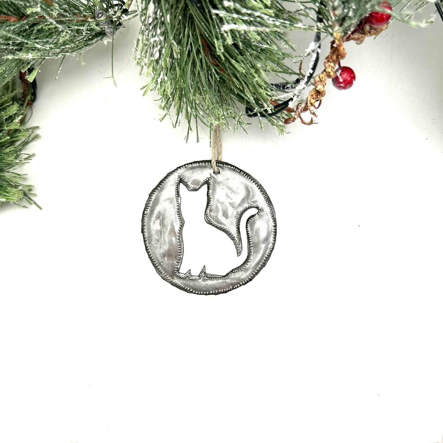 Round Kitty Ornament