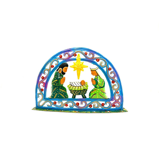 Arched Blue Nativity