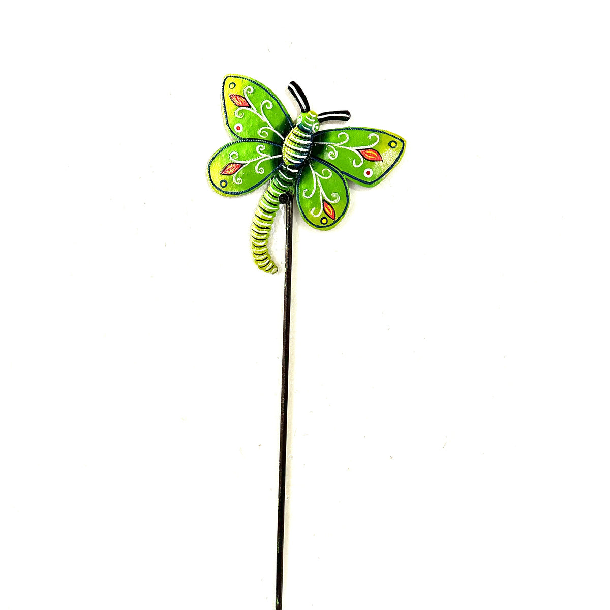 Little Green Butterfly Garden Stake