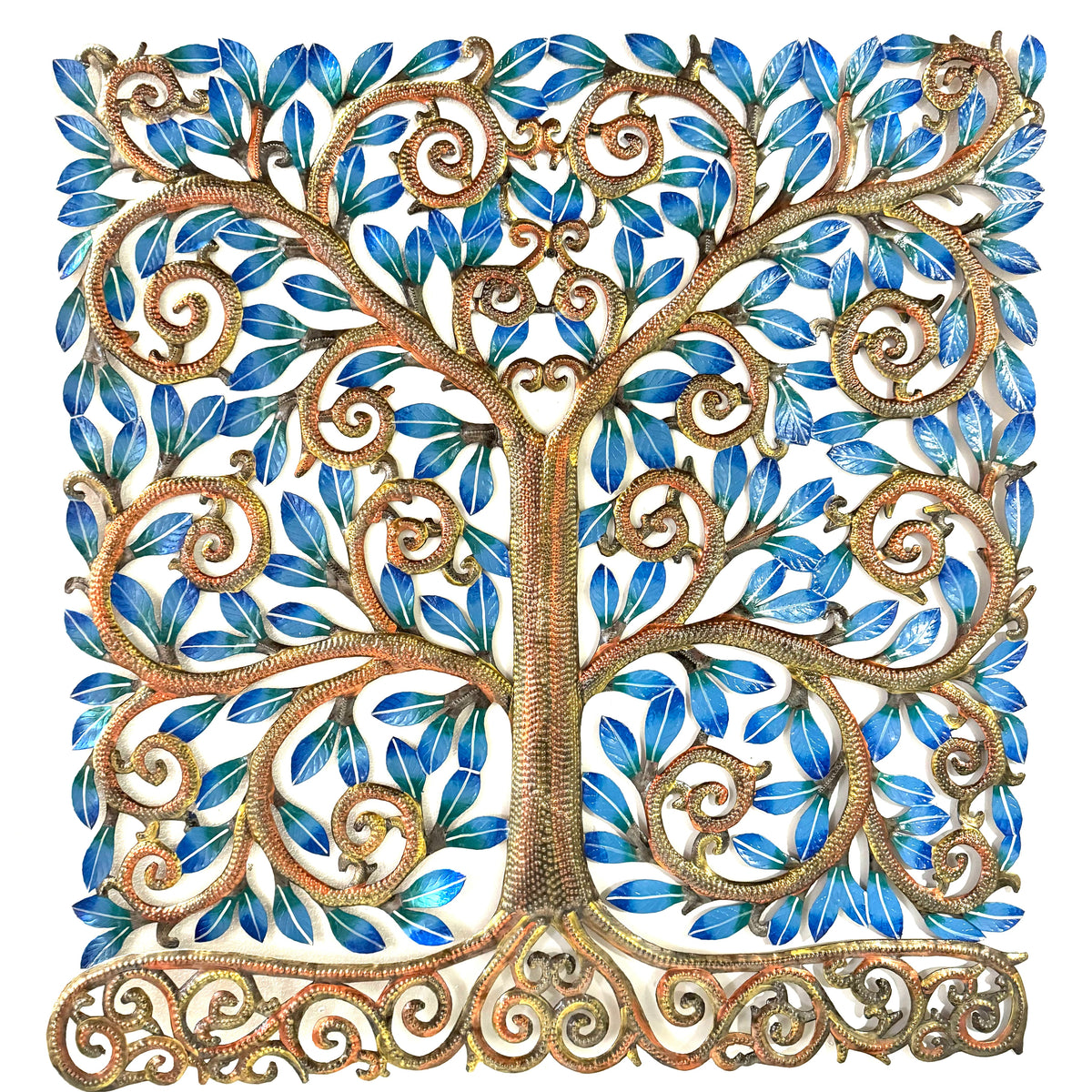 Jumbo Square Blue Tree