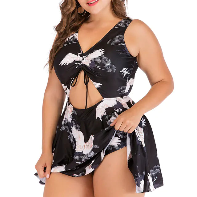 Plus Size Sexy Women's One Piece Bikini Swimwear