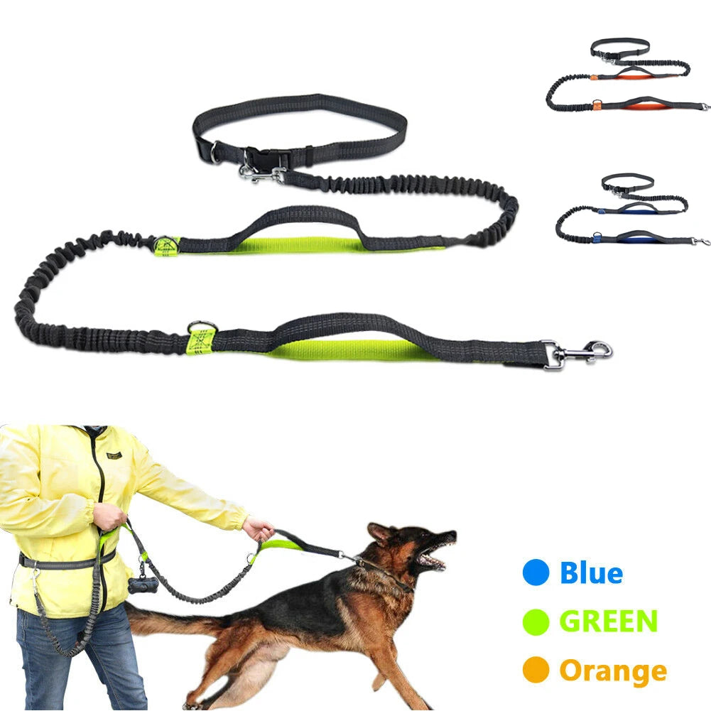 Reflective Leash Traction Rope Pet Dog Running Belt