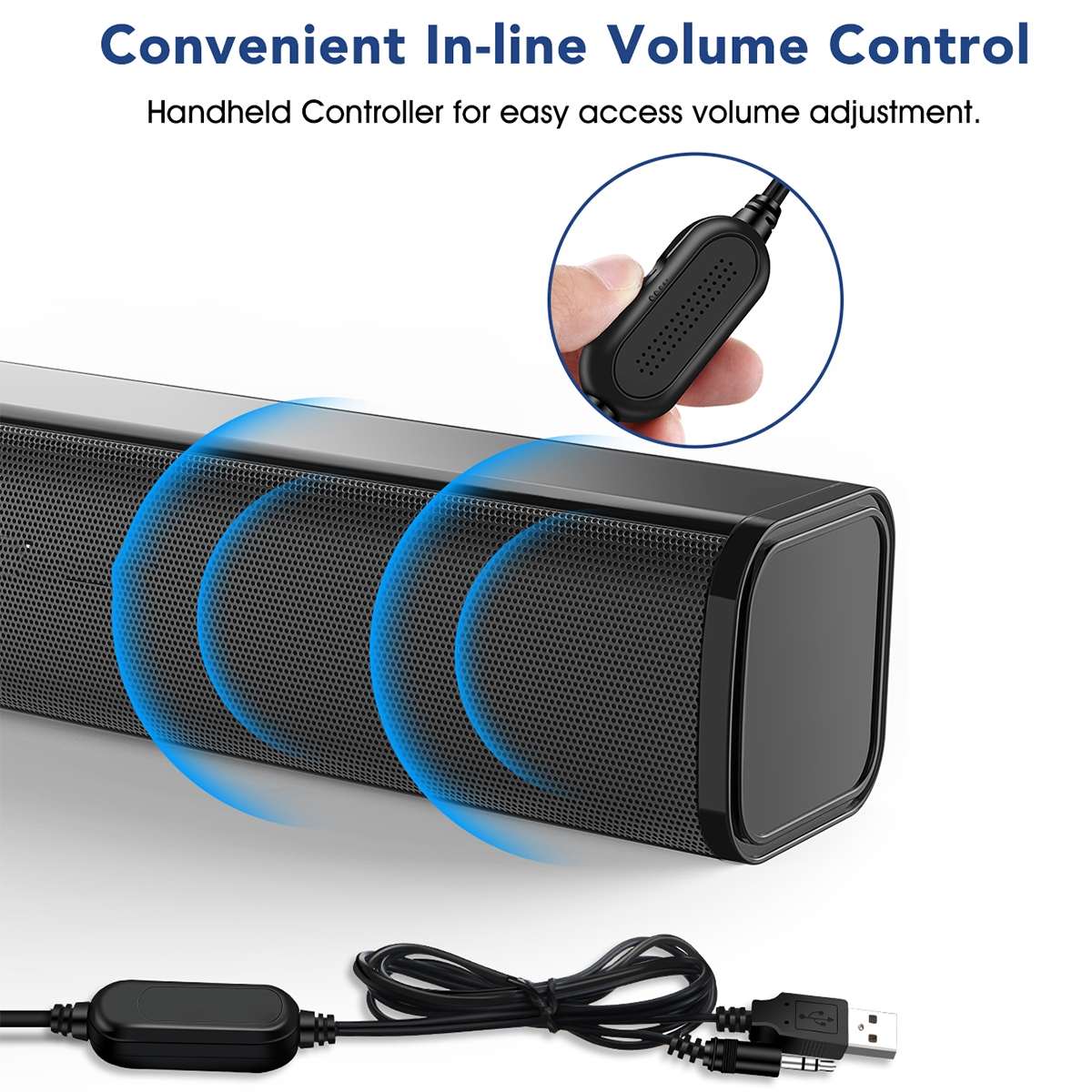 Desktop PC Portable Sound Bar Speaker