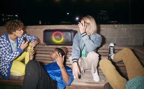 JBL PartyBox On‑the‑Go Essential 100 W Pro Sound Wireless Party Speaker