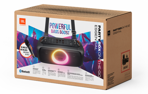 JBL PartyBox On‑the‑Go Essential 100 W Pro Sound Wireless Party Speaker