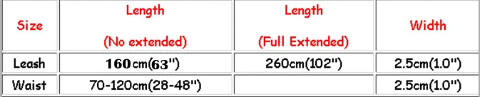 Reflective Leash Traction Rope Pet Dog Running Belt