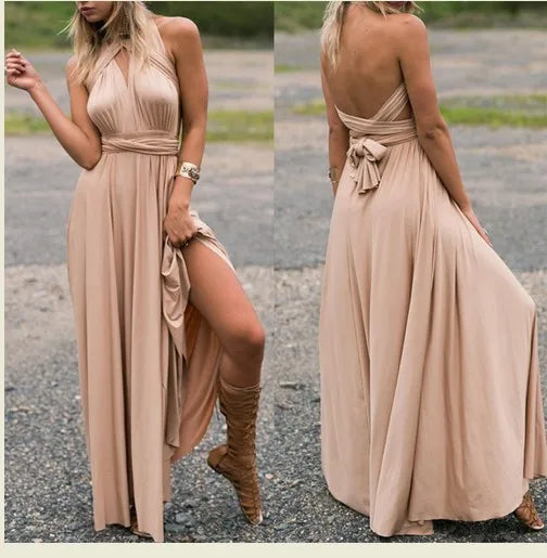 Boutique Backless Sexy Sleeveless Temperament Women's Dress