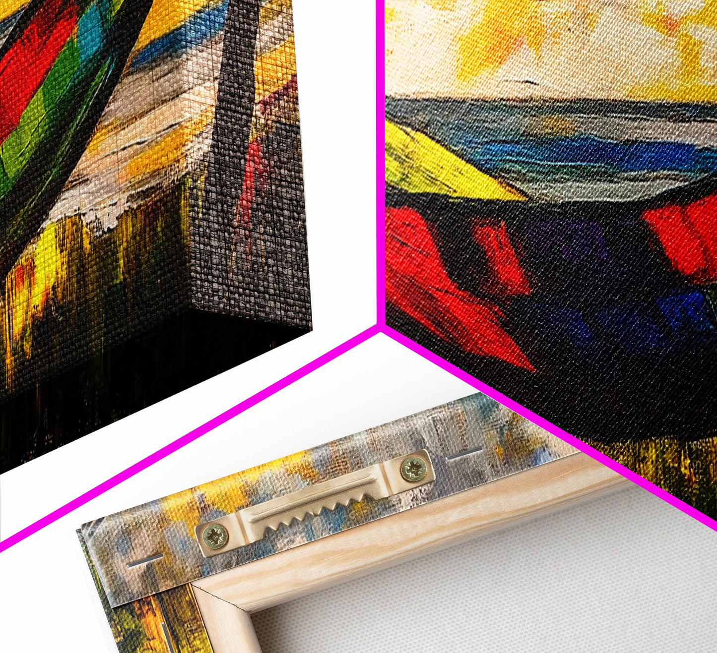 Hammock by the Beach, Tropical Sunset Painting, Relaxing Seaside Artwork, Vibrant Summer Wall Decor, Coastal Retreat, Canvas Print