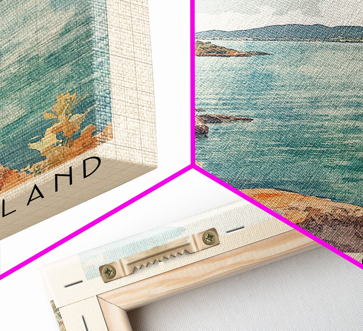 Hamilton Island, Australia Watercolor Print, Vacation Gift, Australia Wall Art, Beach Painting, Beach Decor, Large Wall Art, Wood Frame Art