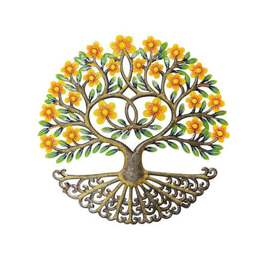 Yellow Tree of Life with Heart