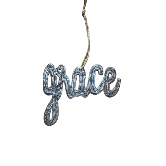 Grace Ornament- Cursive