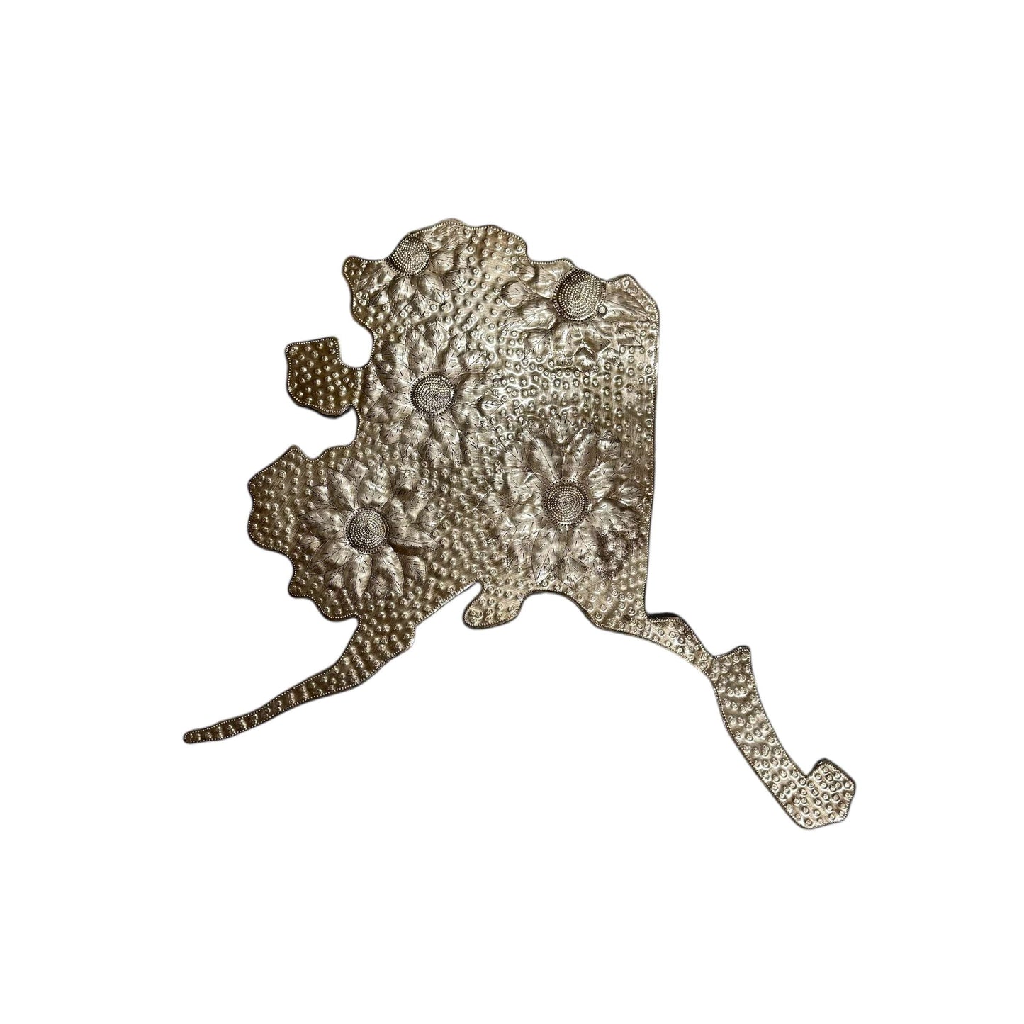 Alaska Floral Metal Art