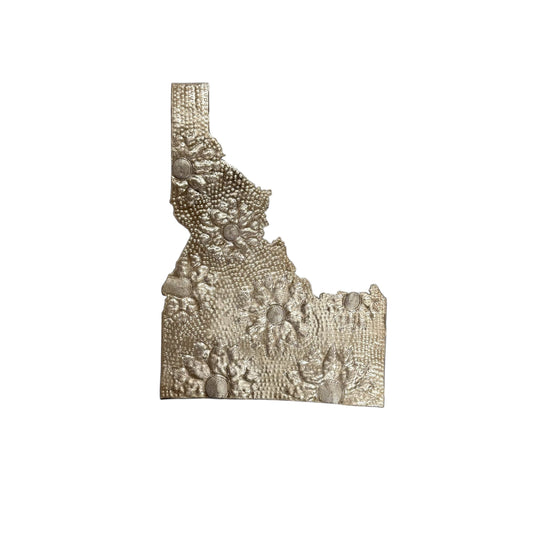 Idaho Floral Metal Art