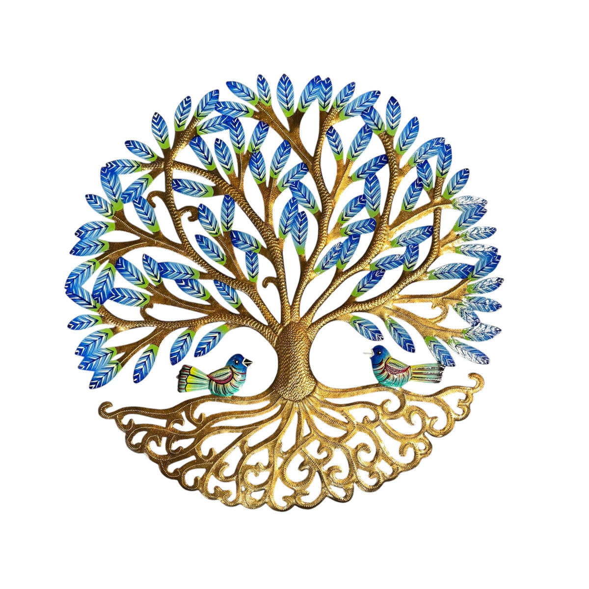 Blue Tree and Birds