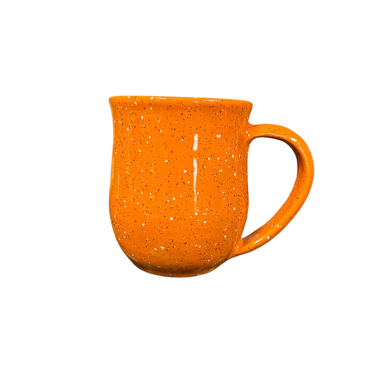 Handmade Mug - Speckled Orange A Peel