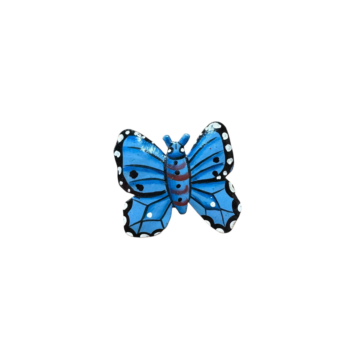 Painted Steel Drum Butterfly Magnet