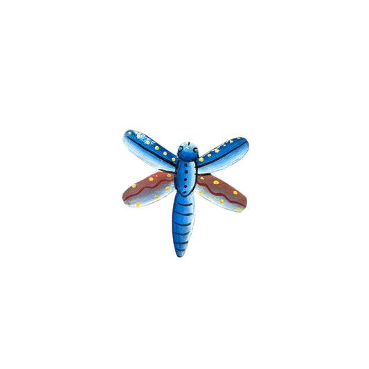 Painted Steel Drum Dragonfly Magnet