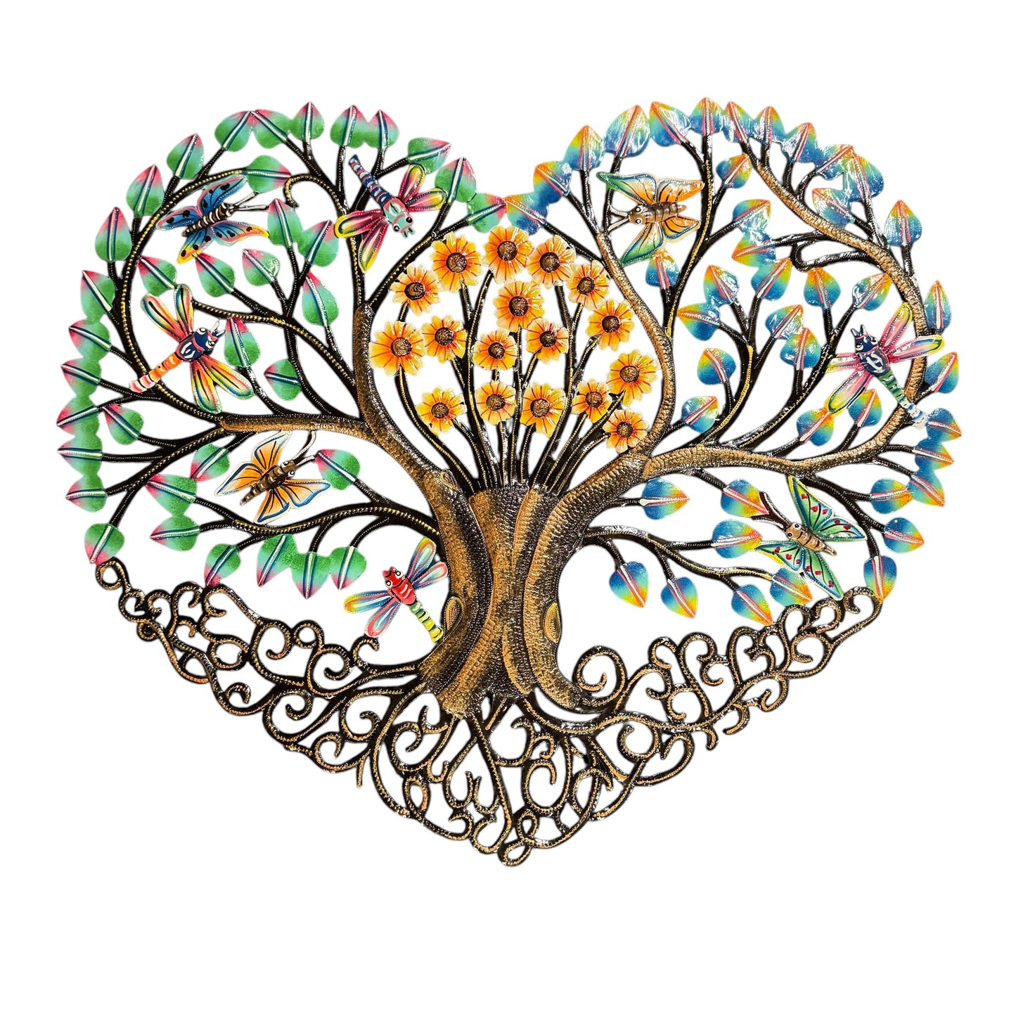 Jumbo Painted Heart Tree of Life