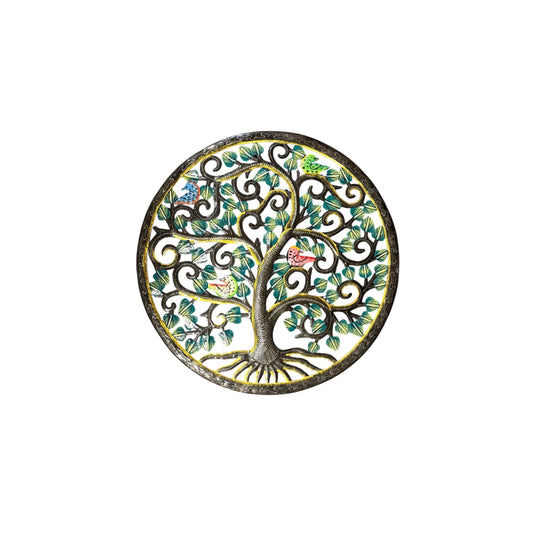 Medium Green Four Birds Tree of Life