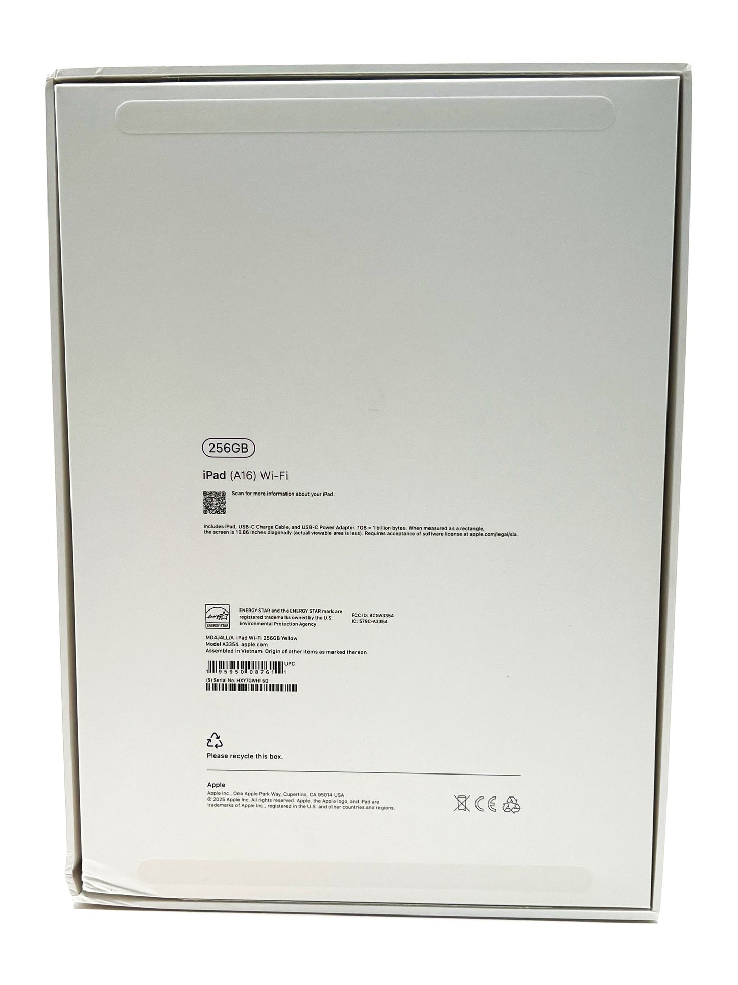 iPad (2025) 11-inch – Apple A16 Chip 256GB SSD Wi-Fi – Yellow – Brand New Open Box