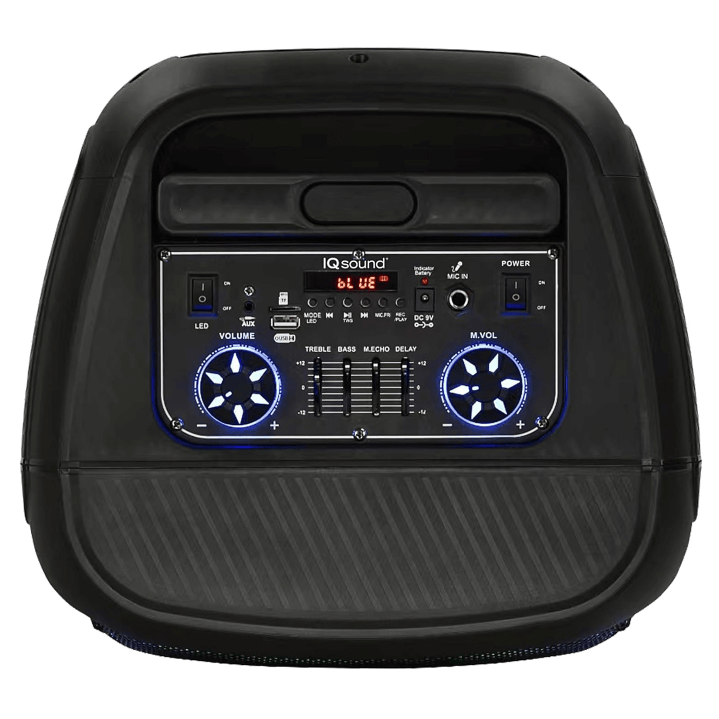 IQ Sound 12-Inch Portable Bluetooth Party Speaker with TWS