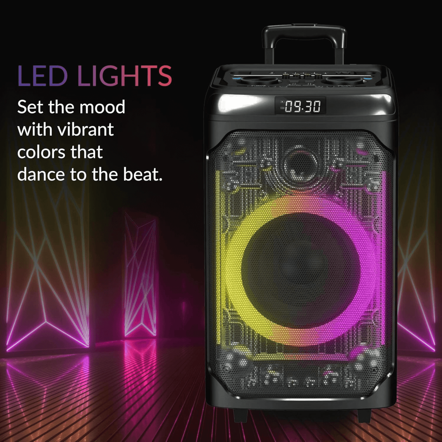 IQ Sound CYBER FLEX12 12-Inch Portable Bluetooth Party Speaker