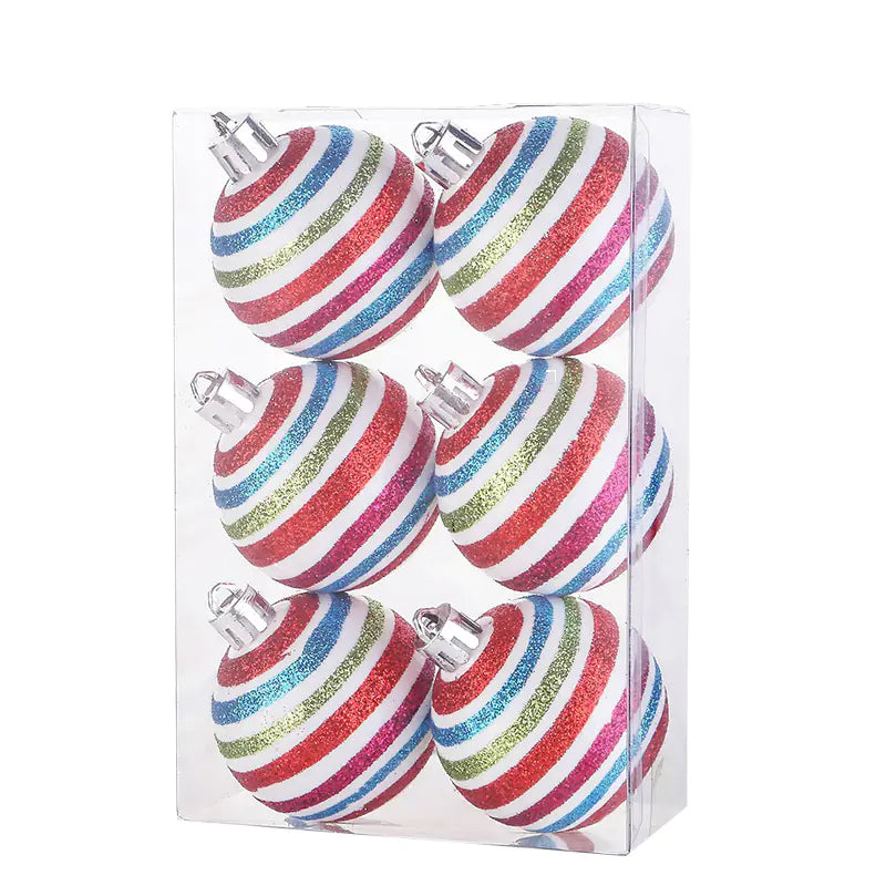 Christmas Ornaments Gift Box with 6 Painted Balls