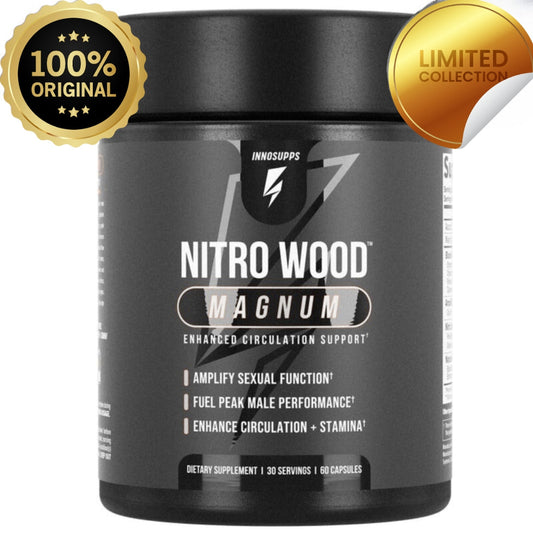 🔥 InnoSupps Nitro Wood Magnum | Enhanced Circulation Flow Support | Muscle Growth & Stamina | 60 Capsules