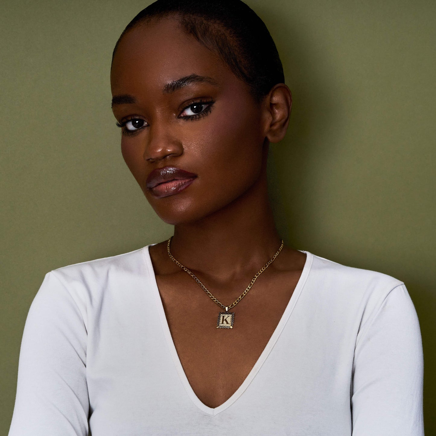 Vintage Initial Pendant