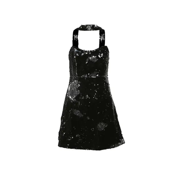 Vintage Short Halter Dress for Confident Women