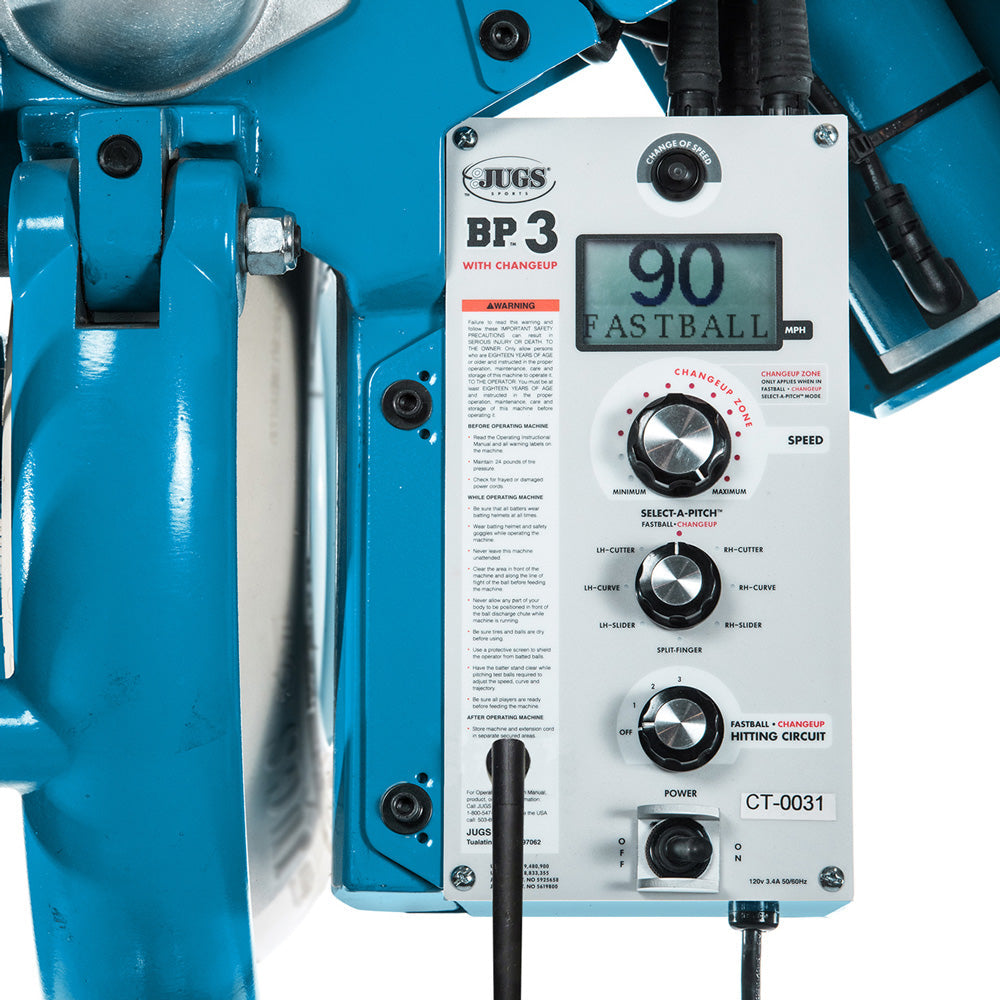 JUGS BP®3 Baseball Pitching Machine with Changeup