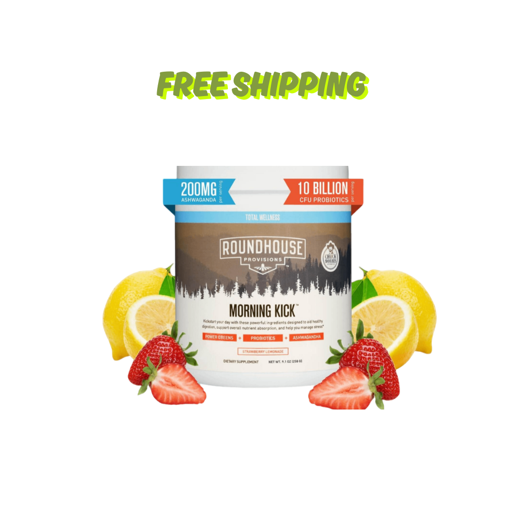 Morning Kick by Chuck Norris – Greens Superfood Powder with Ashwagandha | 30 Servings