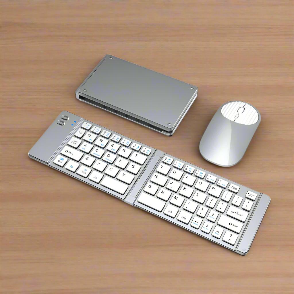 Dual Mode Foldable Wireless Keyboard and Mouse Set
